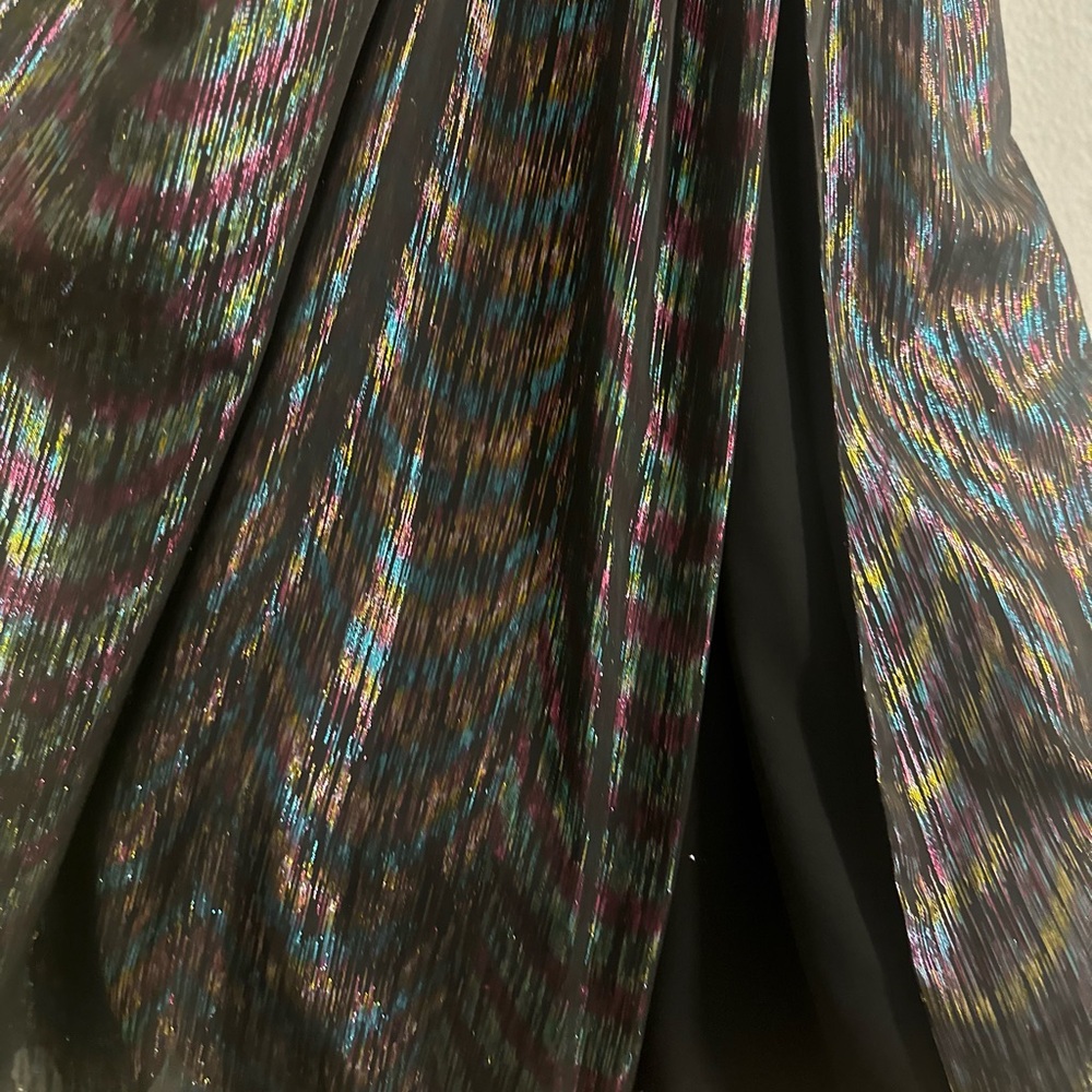 Aidan by Aidan Mattox Black Dress with Metalic Colors - Picture 8 of 15
